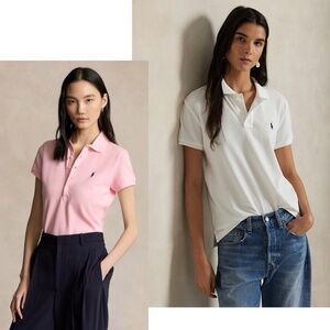 Pink and White Ralph Lauren Polos (Bundle of 2)